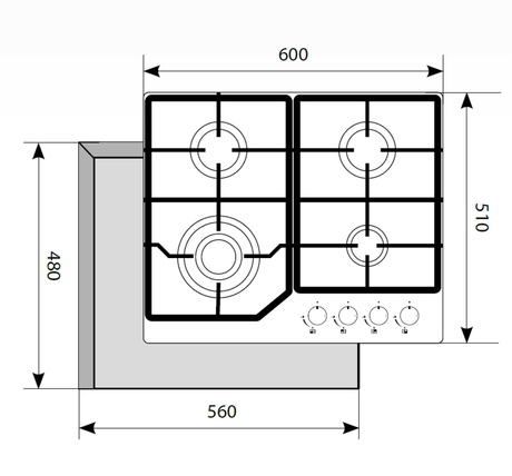 Варочная панель LEX GVG 640 BL