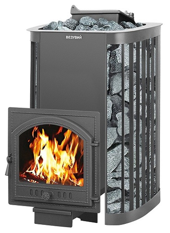 Печь Везувий Ураган Люкс 22 (205) со стеклом, дровяная
