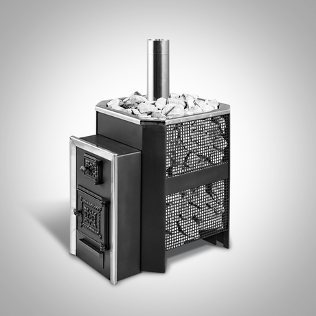 Печь Радуга  ПБ-33  топка под обкладку камнями