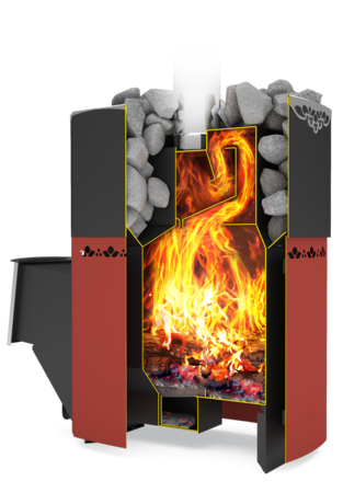 Печь Теплодар Новая РУСЬ 25 Л Панорама