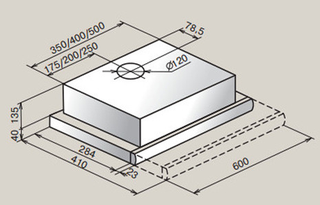 Вытяжка кухонная Teka  LS 60 BLACK / GLASS