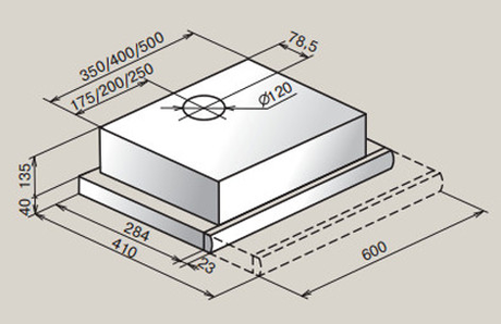 Вытяжка кухонная Teka  LS 60 WHITE / GLASS