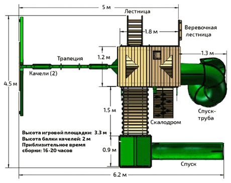 Детский городок Playnation Альпинист-2