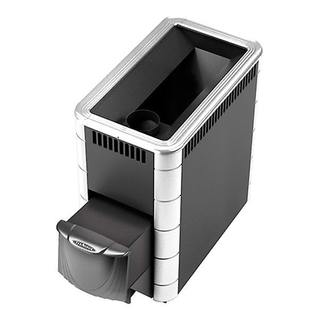 Печь TMF Тунгуска Inox, дверца антрацит, нержавеющий конвектор