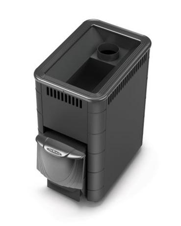 Печь TMF Тунгуска XXL антрацит, нерж.вставки, короткий топливный канал