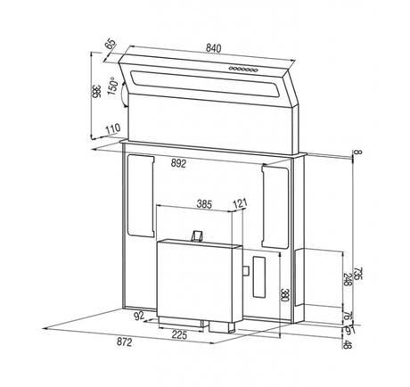 Вытяжка кухонная Best  SWAN Slim 90