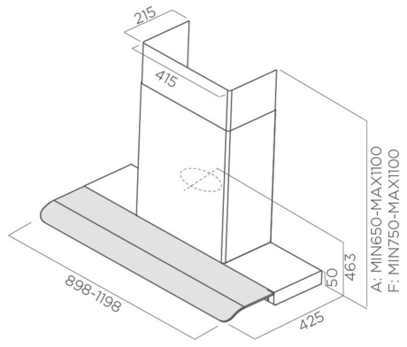 Вытяжка кухонная Elica SERENDIPITY IX/A/90