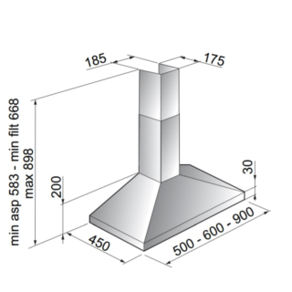 Вытяжка кухонная Zigmund & Shtain  K 129.61 S