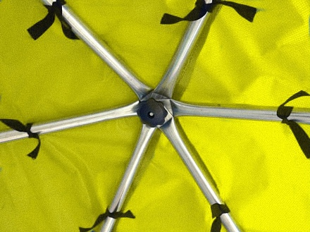 Батут Optifit  Like Blue 14ft с желтой крышей