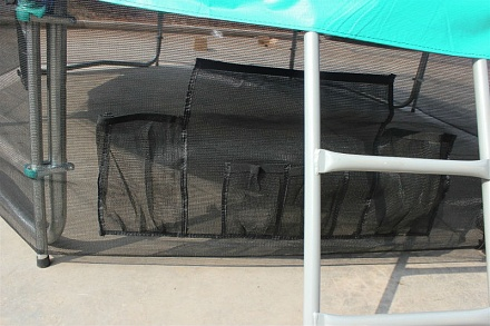 Батут Optifit  Like Green 14ft с зелено-желтой крышей