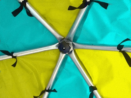 Батут Optifit  Like Green 14ft с зелено-желтой крышей