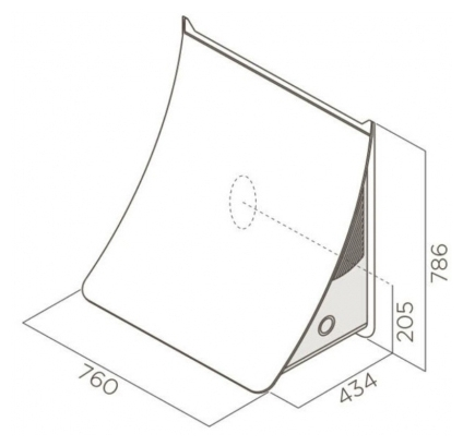 Вытяжка кухонная Elica NUAGE SENSE DRYWALL/F/75