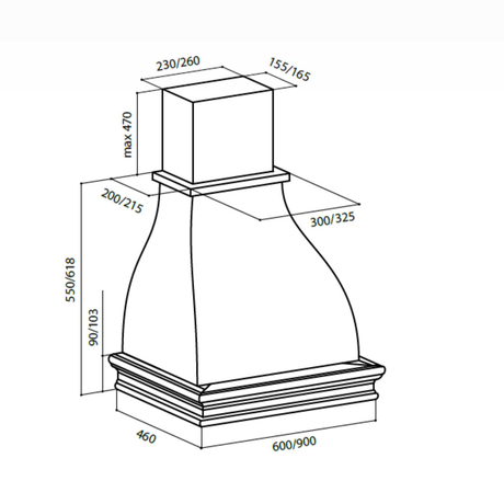 Вытяжка кухонная LEX TORINO 900 WHITE