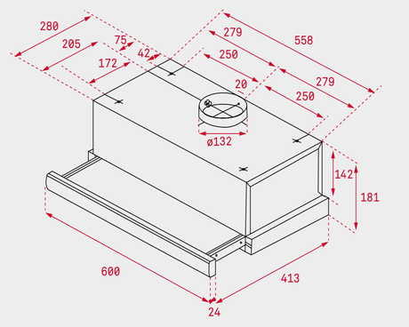 Вытяжка кухонная Teka  TL 6310 BLACK