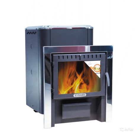 Печь НМК  КУБАНЬ со стеклом панорамным 