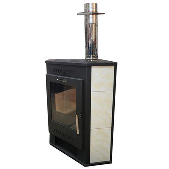 Печь УЗПО Бранденбург Угловой  с прямой дверкой