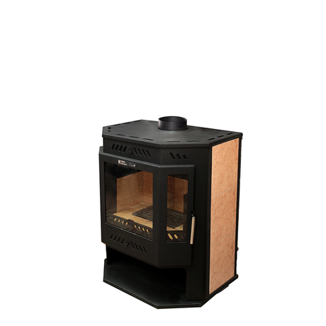 Печь УЗПО Бранденбург Призма с верхним дымоходом