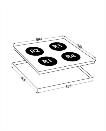 Варочная панель LEX EVI 640 BL