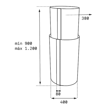 Вытяжка кухонная Teka  CC 480 STAINLESS STEEL