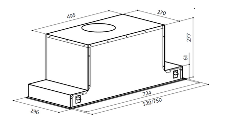 Вытяжка кухонная LEX GS GLASS 600 WHITE