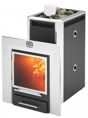 Печь Теплодар Сибирь-панорама 20 ЛРК правая