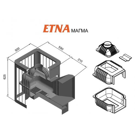 Печь Этна Магма 24 (ДТ-4С)