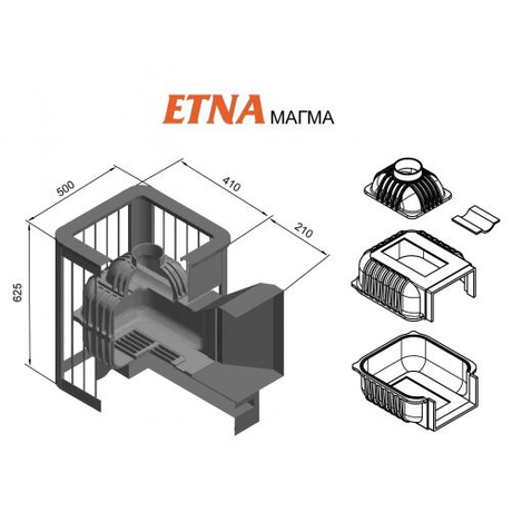 Печь Этна Магма 14 (ДТ-3С)