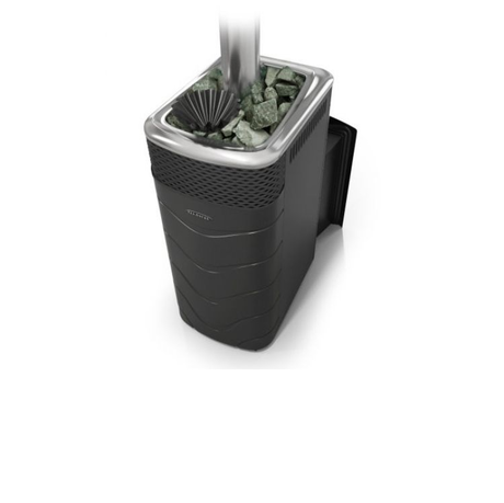 Печь TMF Гейзер XXL 2017 Inox витра ЗК антрацит