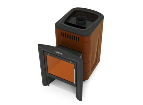 Печь TMF Компакт 2017 сarbon витра терракота