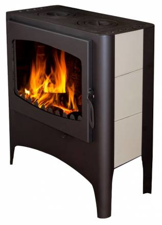 Печь ЭкоКамин  Бавария ЭКО с плитой две конфорки