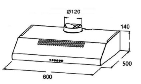 Вытяжка кухонная Midea  MH 60T 349 X