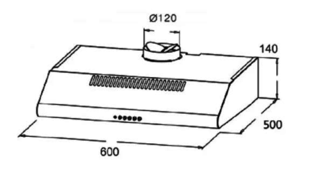 Вытяжка кухонная Midea  MH 60T 349 W