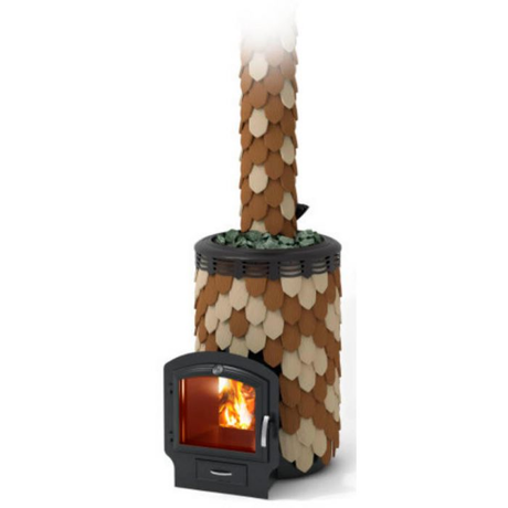 Печь TMF Альфа Панголина Inox ЧДБСЭ ЗК шамот- терракота