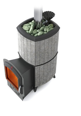 Печь TMF Альфа Гардарика Лайт Inox ЧДБСЭ ЗК серый гранит