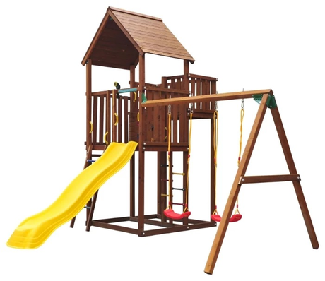 Детский городок Jungle Gym  Palace + Swing Module Xtra