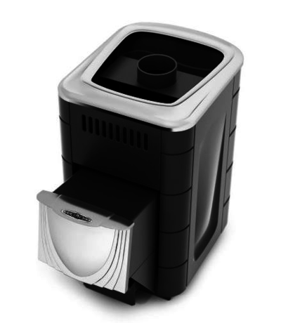 Печь TMF Компакт 2017 Inox ДН антрацит