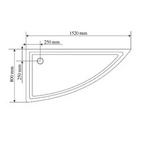 Душевое ограждение Wasserfalle W-457 L