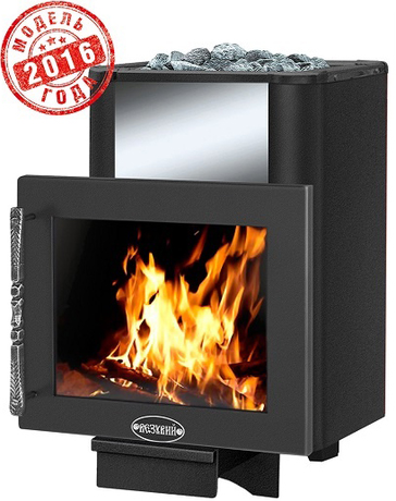 Печь Везувий Русичъ Антрацит 16 Панорама 