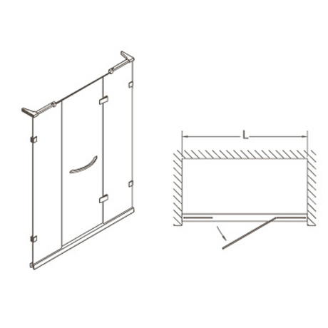 Душевое ограждение Orans SR-1611R-1200