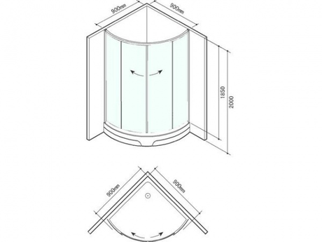 Душевое ограждение SSWW W0710
