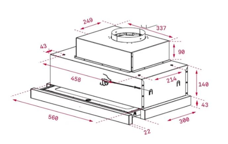 Вытяжка кухонная Teka  CNL 6815 PLUS INOX