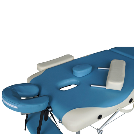 Массажный стол DFC  NIRVANA Elegant Deluxe голубой с бежевым