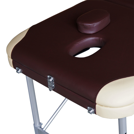 Массажный стол DFC  NIRVANA Elegant PRO коричневый с бежевым