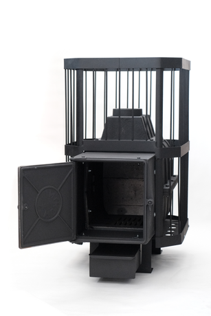 Печь НМК  Сибирь-24 с чугунной топочной дверцей