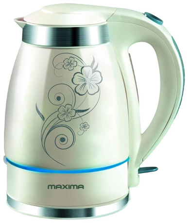 Чайник Maxima  MK-C351 белый(цветы)
