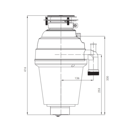Измельчитель бытовых отходов Franke TP 125