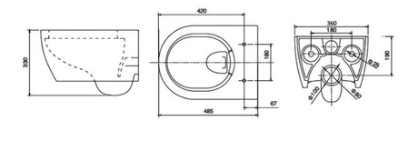 Унитаз SSWW CT2038