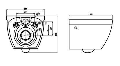Унитаз BelBagno Cento-R (подвесной)