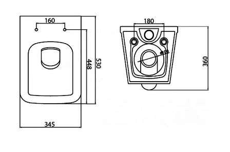 Унитаз BelBagno Dory (подвесной, без сиденья)