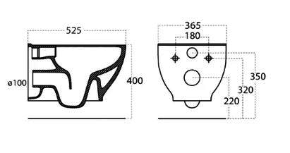 Унитаз BelBagno Garcia (подвесной, без сиденья)